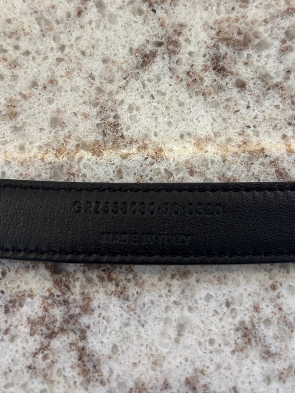 Saint Laurent Black Leather Belt with Gold YSL Hardware - Picture 5 of 5